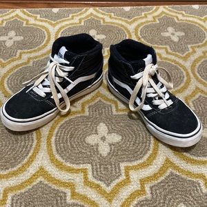 Kids black high top vans